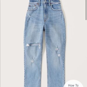Abercrombie Curve Love 90s High Rise Jeans 24 NWT